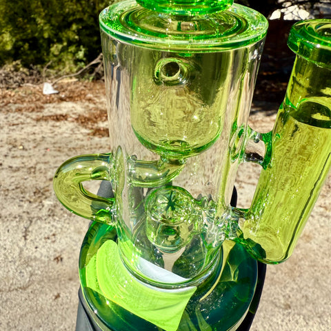Fat Boy Glass Color Klein Recycler - Lime Green