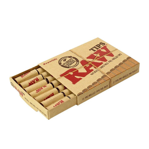 RAW Pre-Rolled Tips 21pk