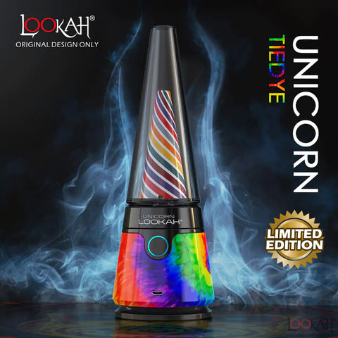 Lookah Unicorn Rig-Rainbow Swirl