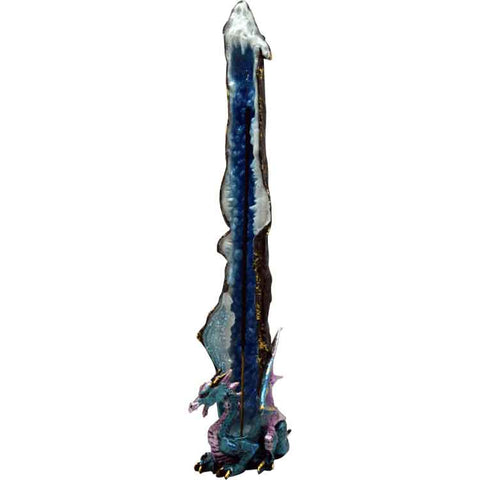 Fantasy Tower Incense Burner - Blue Glitter Dragon