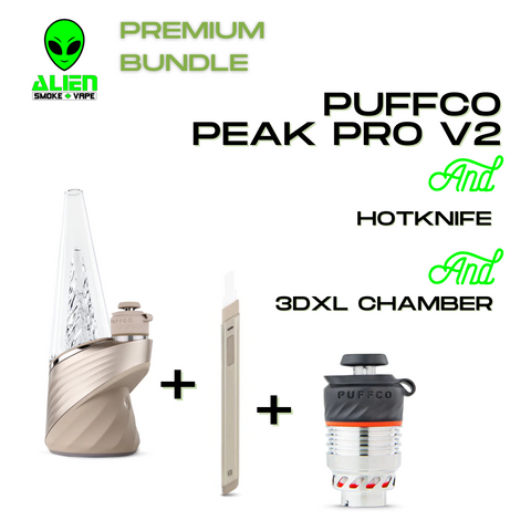 Puffco Peak Pro Desert + Desert Hot Knife + 3DXL Chamber