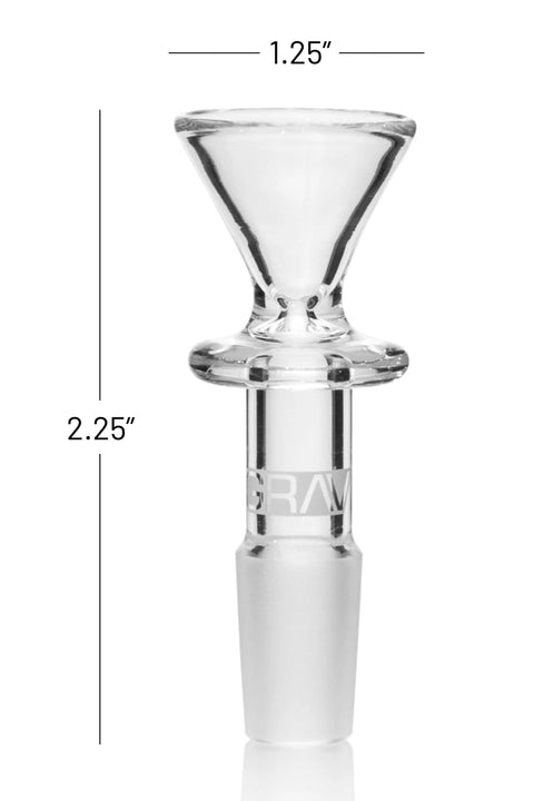 Grav Funnel Bowl 14mm - Clear