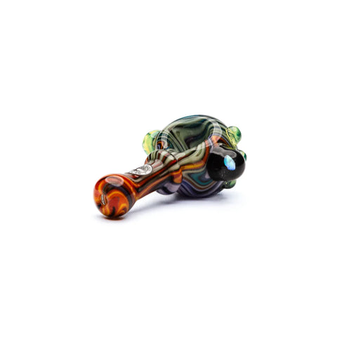 Roots Glass Mini Spoon w/ Opal (multiple choices to pick from)