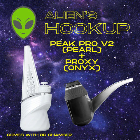 Puffco Bundle: Peak Pro V2 3D Pearl & Proxy Onyx