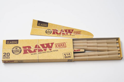 Raw Classic Cones 1 1/4 20PK