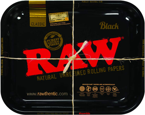 Raw Rolling Tray Large - Classic Black