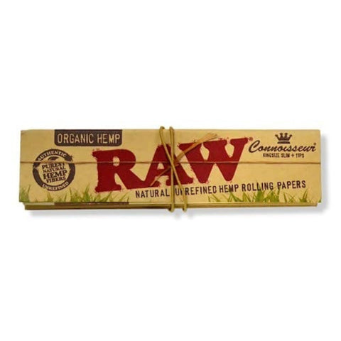 RAW Tips & Papers Connoisseur Organic Hemp KSS