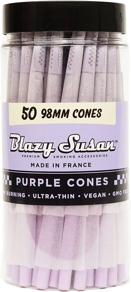 Blazy Susan Cones - Purple 98mm 50pk