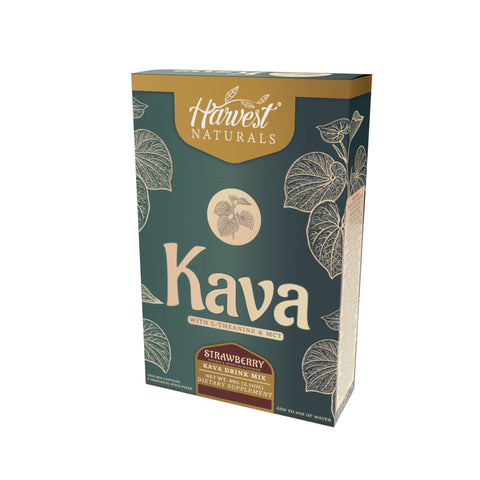 Harvest Naturals Kava w/ L-Theanine & MCT - Strawberry