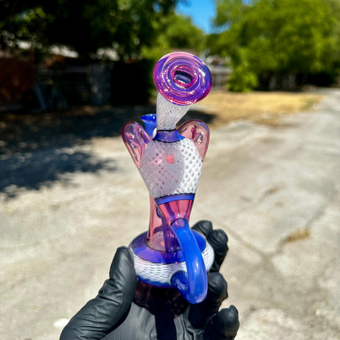 Tuggs Glass - Pink & Purple Recycler