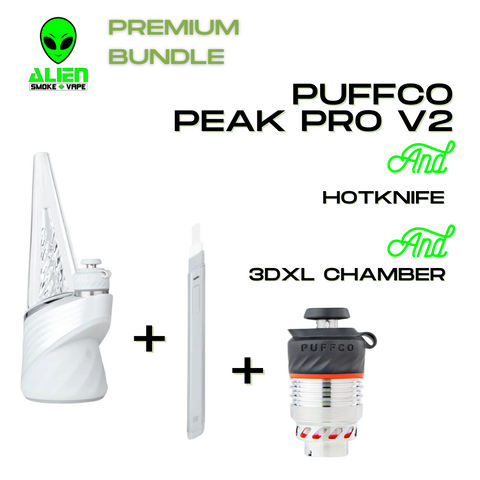 Puffco Peak Pro Pearl + Pearl Hot Knife + 3DXL Chamber