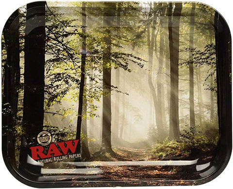 Raw Rolling Tray - Smokey Forest