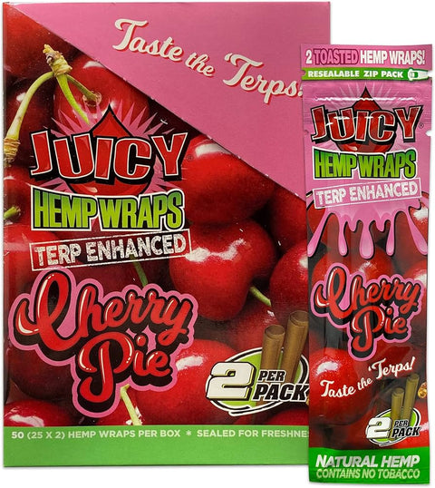 Juicy Hemp Wraps Terp Infused - Cherry Pie