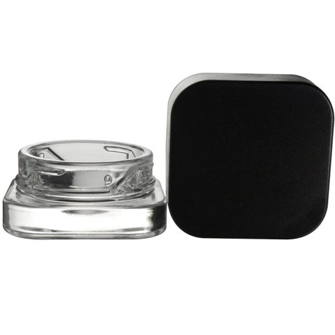 Loud Lock Square 5ml Glass Jar w/ Lid