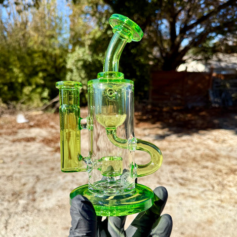 Fat Boy Glass Color Klein Recycler - Lime Green