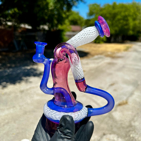 Tuggs Glass - Pink & Purple Recycler