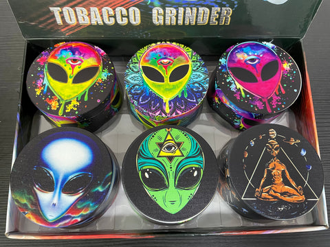 Metal 4 Piece Alien Grinder- GR-57