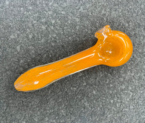 Solid Color Frit Pipe - Dark Orange