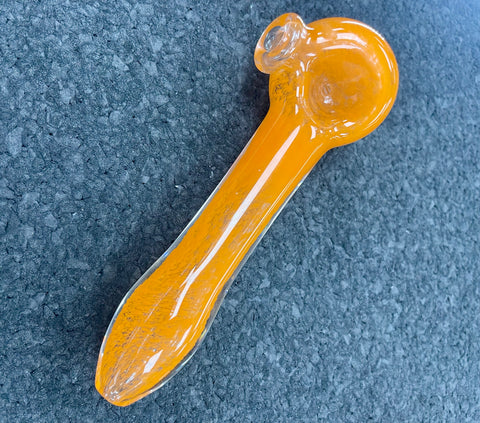 Solid Color Frit Pipe - Dark Orange