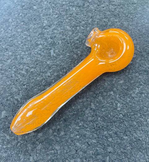 Solid Color Frit Pipe - Dark Orange