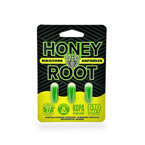 Honeyroot Kratom Capsules 510 MIT 3pk