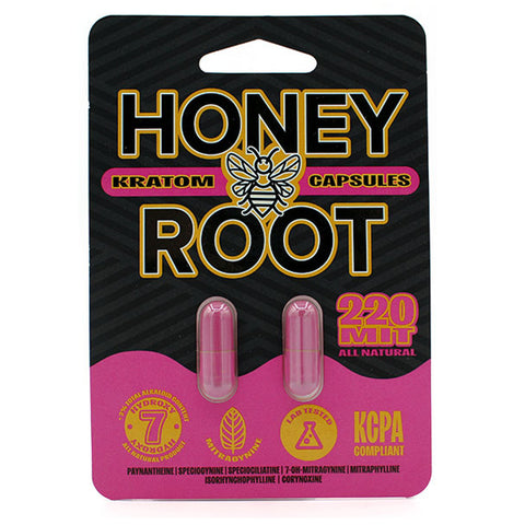 Honeyroot Kratom Capsules 220 MIT 2pk