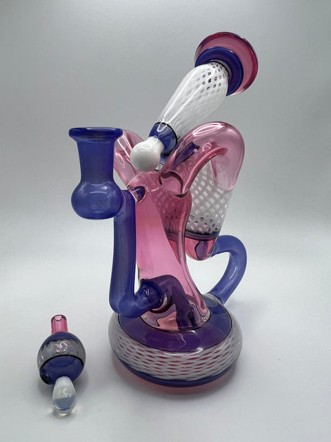 Tuggs Glass - Pink & Purple Recycler