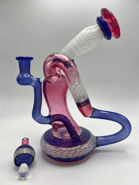 Tuggs Glass - Pink & Purple Recycler