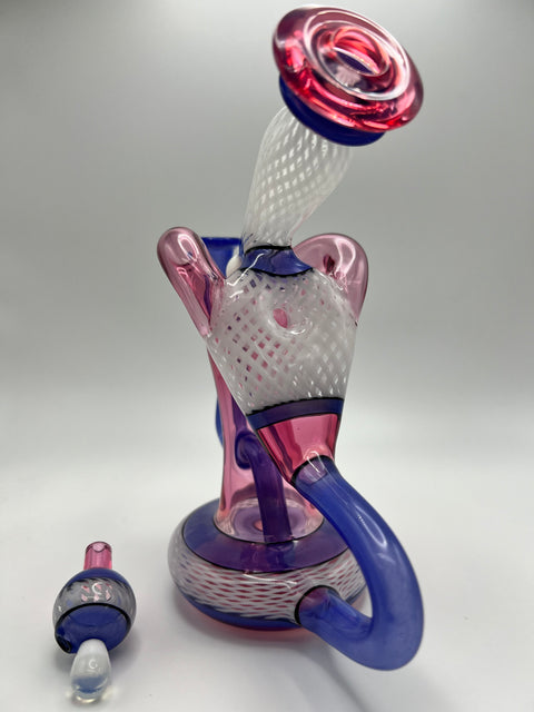 Tuggs Glass - Pink & Purple Recycler