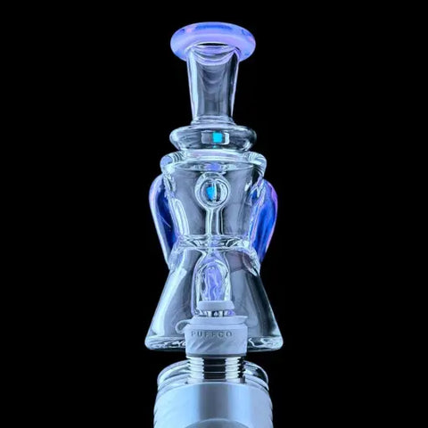 Iridescent Glass: Purple Rain - SUPERIOR Gilcycler Puffco Peak Attachment