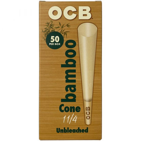 OCB Cones 50 Pack-Bamboo : 1 1/4