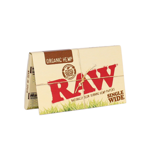 RAW Organic Hemp Single Wide Papers
