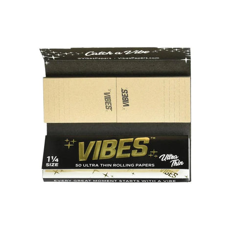 Vibes Rolling Papers W/ Tips-Ultra Thin : 1 1/4