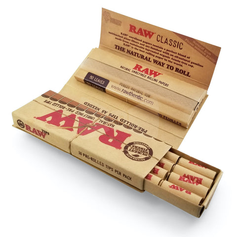 Raw Masterpiece Classic 1 1/4 Papers & Pre-Rolled Tips