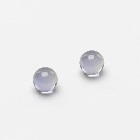 Ruby Pearl Co - Clear Sapphire Pearls 2pack : 6mm