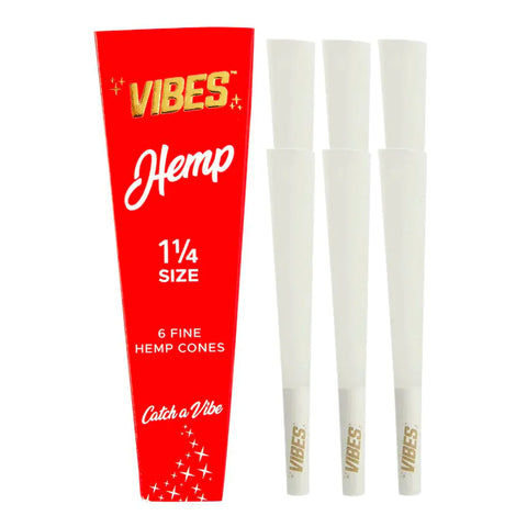 Vibes Cones-1 1/4 : Hemp