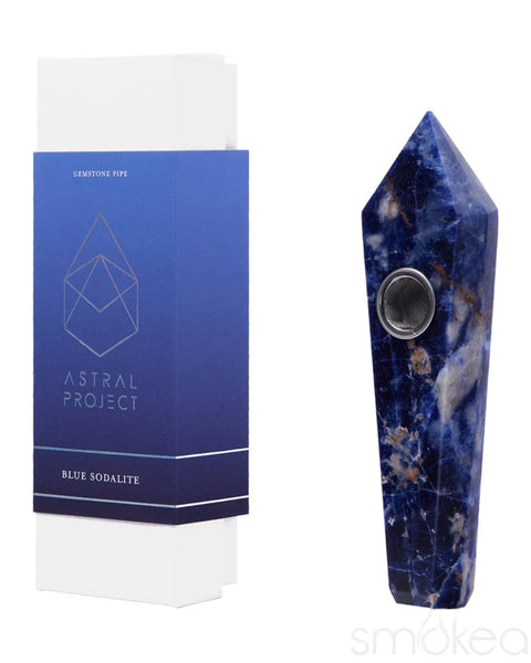 Gemstone Jewel Pipe - Blue Sodalite