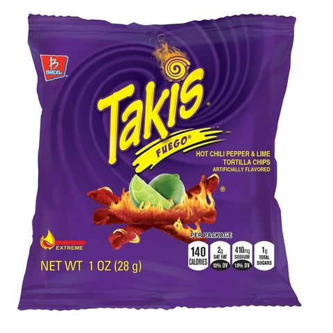 Takis Fuego Tortilla Chips 1oz