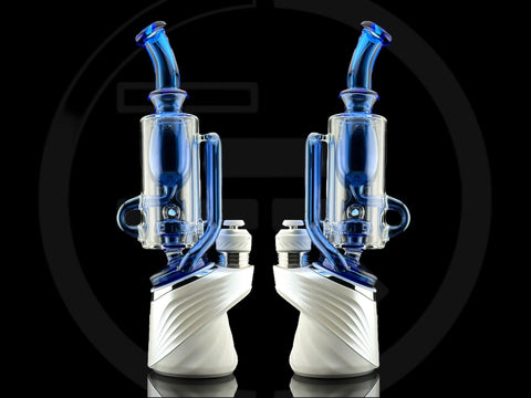 Iridescent Glass: Matrix Can w/ Opal Puffco Peak Attachment (Choose color option)