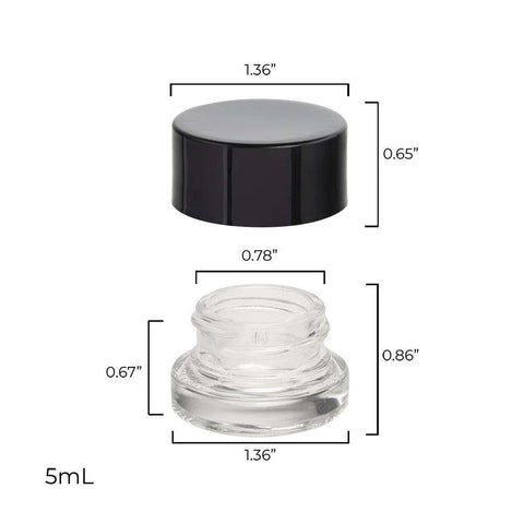 Loud Lock 5ml Circle Jar W/Lid