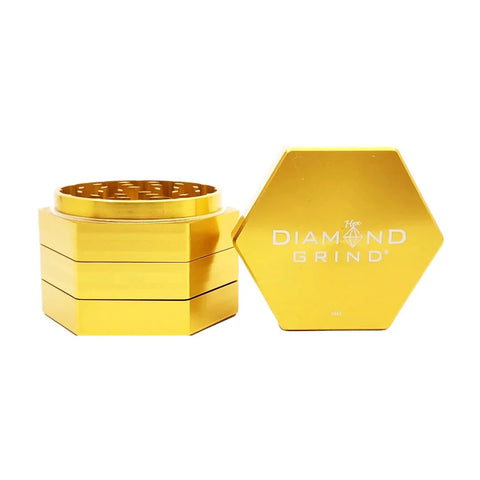 Diamond Grind - Anodized-Hex - 3/4 : 63mm 4pc