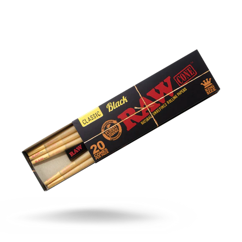 Raw Black Cones King Size 20pk