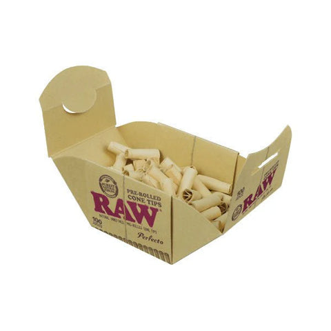 Raw Pre Rolled Cone Tips 100pk