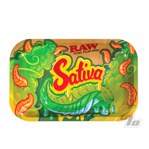 Raw Rolling Tray Small - Sativa