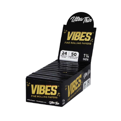 Vibes Rolling Papers W/ Tips-Ultra Thin : 1 1/4