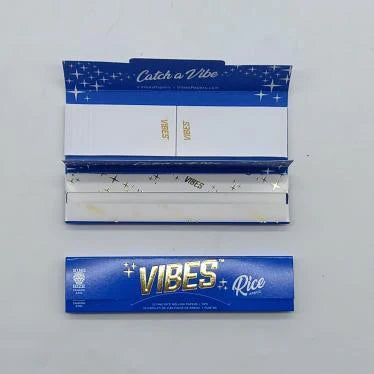 Vibes Rolling Papers W/ Tips-Rice : King Size